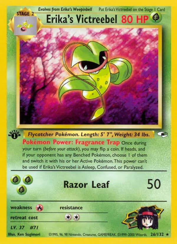Erika's Victreebel card in English