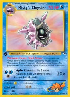 Misty's Cloyster card in English