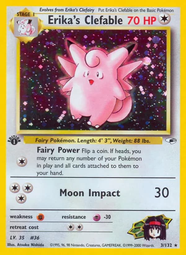 Erika's Clefable card in English