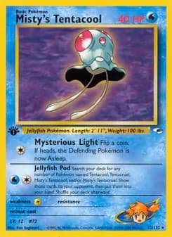 Misty's Tentacool card in English