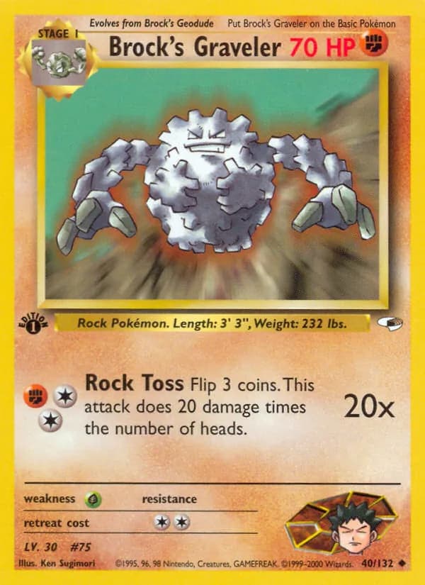Brock's Graveler card in English