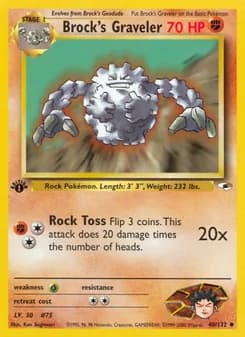 Brock's Graveler card in English