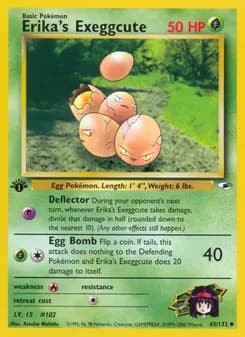 Erika's Exeggcute card in English