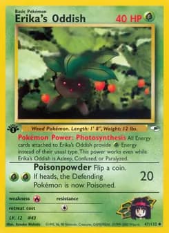 Erika's Oddish card in English
