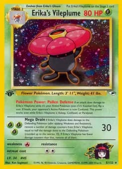 Erika's Vileplume card in English