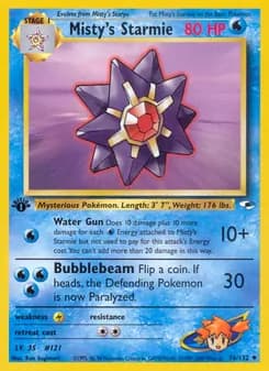 Misty's Starmie card in English