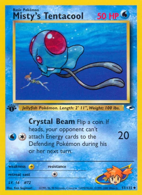 Misty's Tentacool card in English