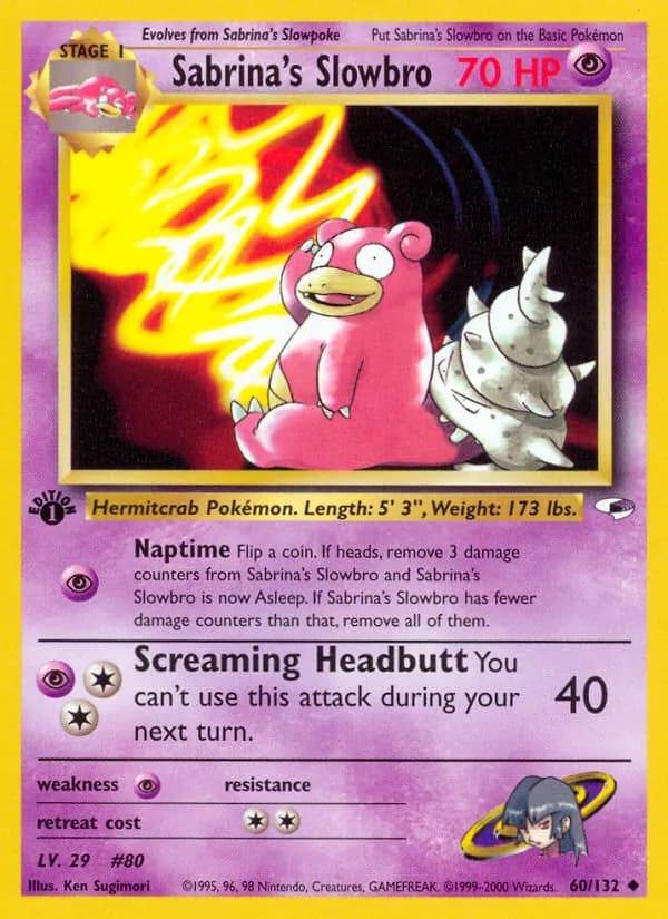 Sabrina's Slowbro card in English