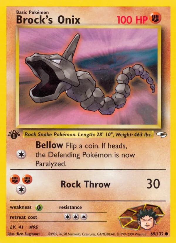 Brock's Onix card in English