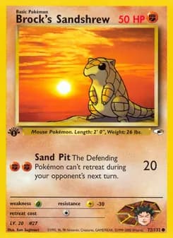 Brock's Sandshrew card in English