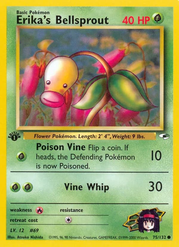 Erika's Bellsprout card in English