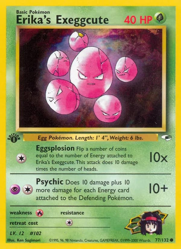 Erika's Exeggcute card in English