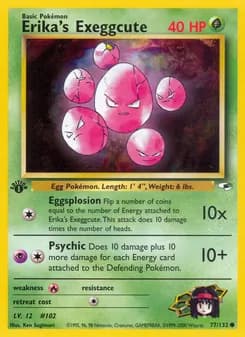 Erika's Exeggcute card in English