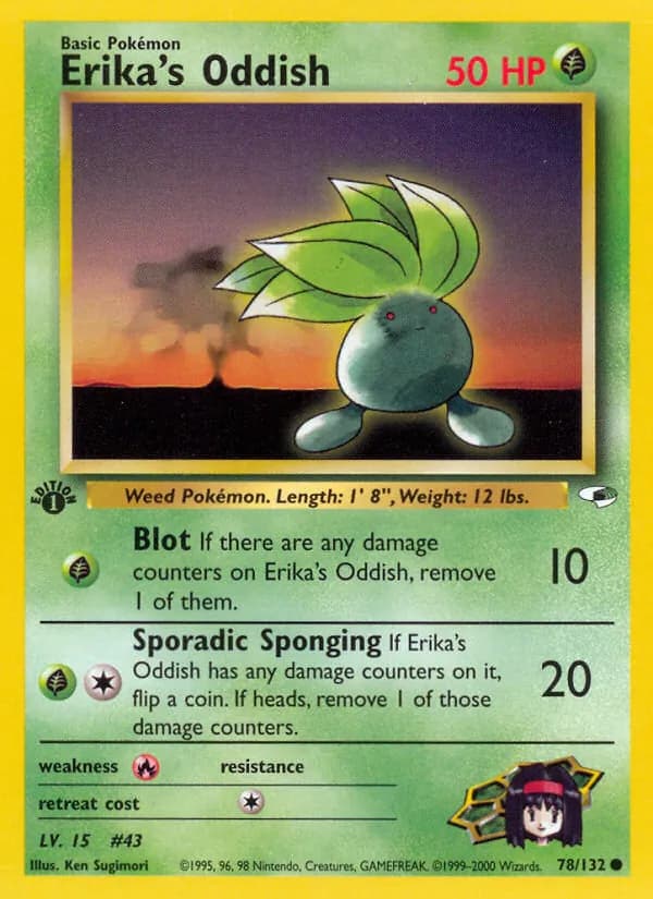 Erika's Oddish card in English