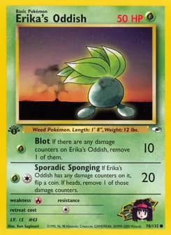 Erika's Oddish card in English