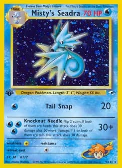 Misty's Seadra card in English