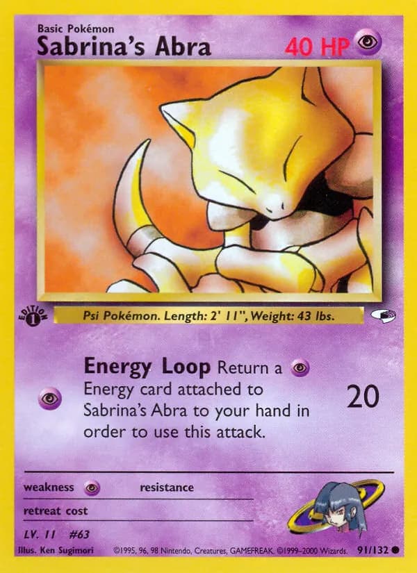 Sabrina's Abra card in English