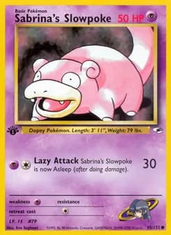Sabrina's Slowpoke card in English