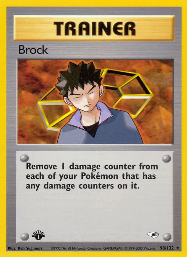 Brock card in English