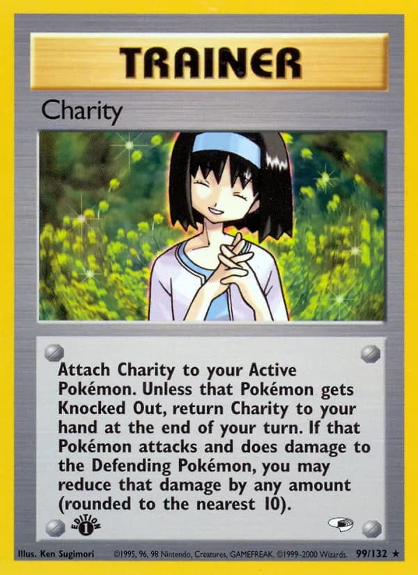 Charity card in English