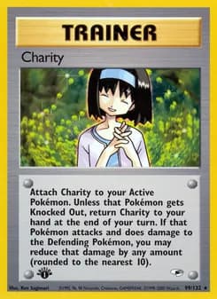 Charity card in English