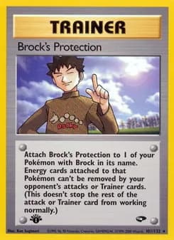 Brock's Protection card in English