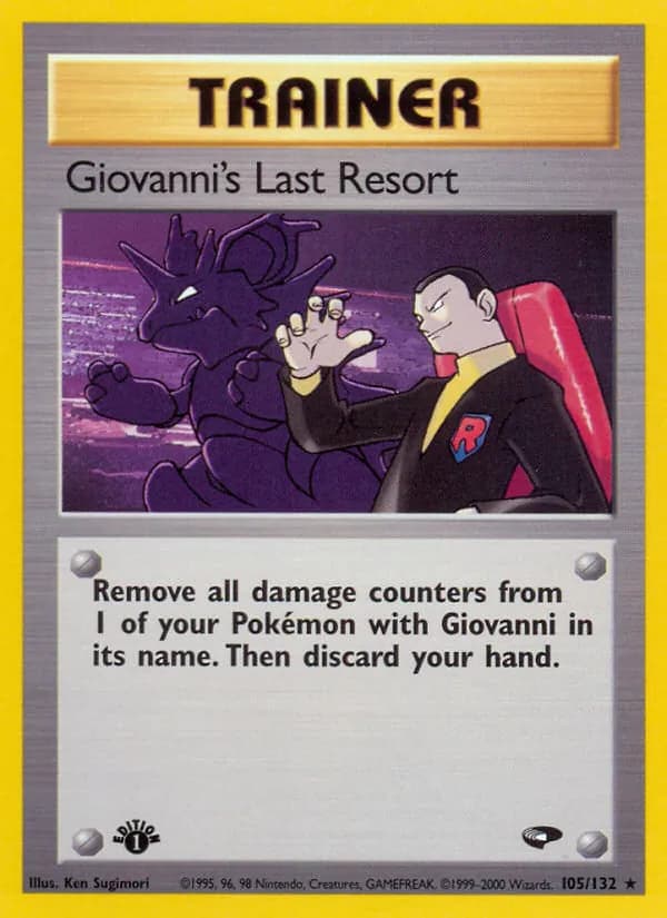 Giovanni's Last Resort card in English