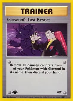 Giovanni's Last Resort card in English