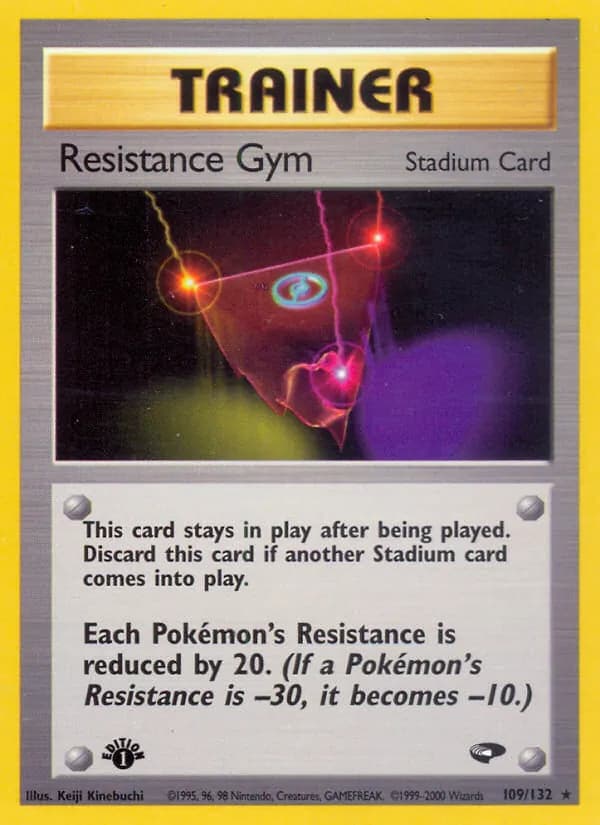 Resistance Gym card in English