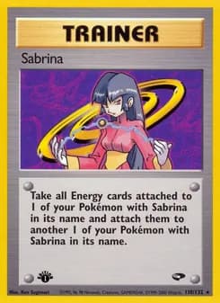 Sabrina card in English