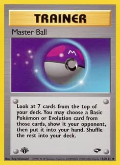 Master Ball card in English