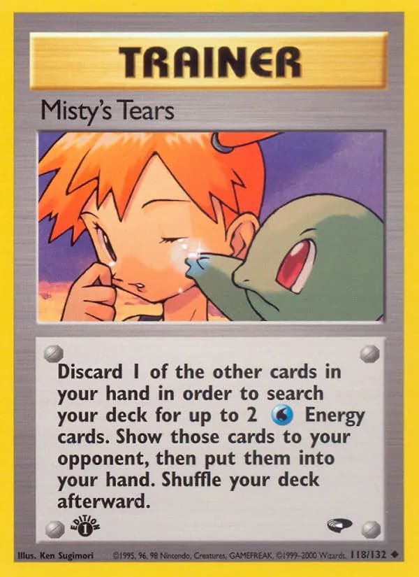 Misty's Tears card in English
