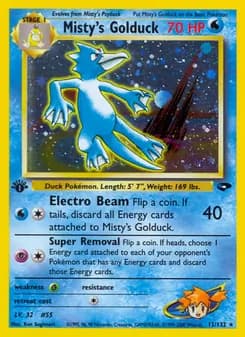 Misty's Golduck card in English