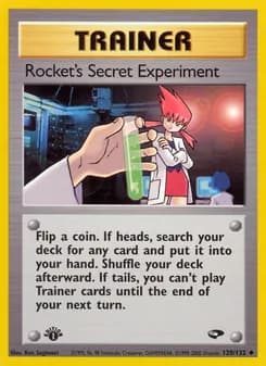 Rocket's Secret Experiment card in English