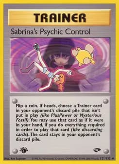 Sabrina's Psychic Control card in English