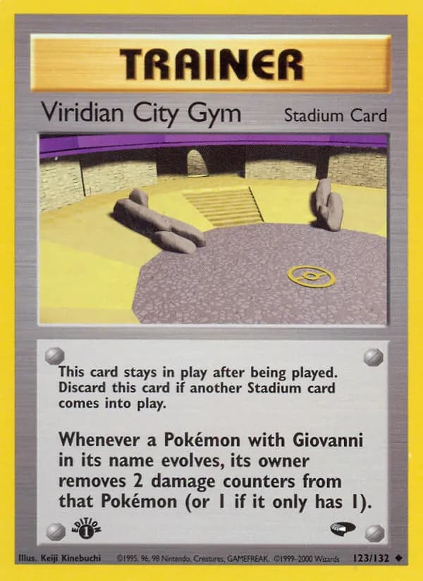 Viridian City Gym card in English