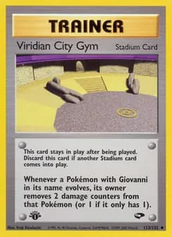 Viridian City Gym card in English