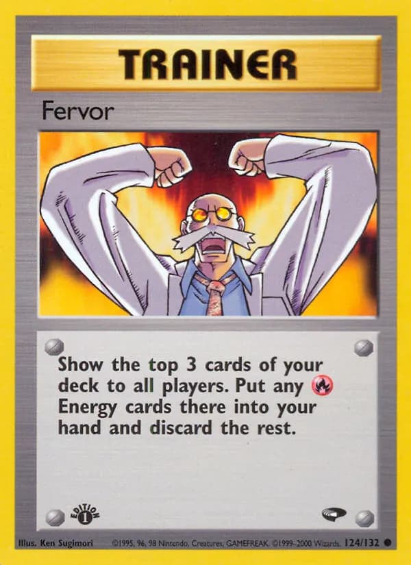 Fervor card in English