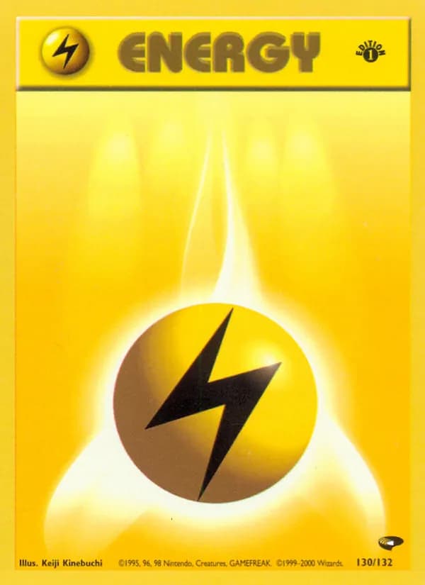 Lightning Energy card in English