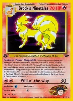 Brock's Ninetales card in English