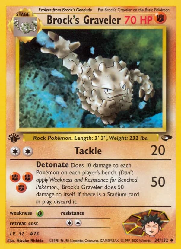 Brock's Graveler card in English
