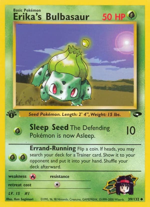 Erika's Bulbasaur card in English