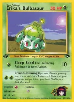 Erika's Bulbasaur card in English
