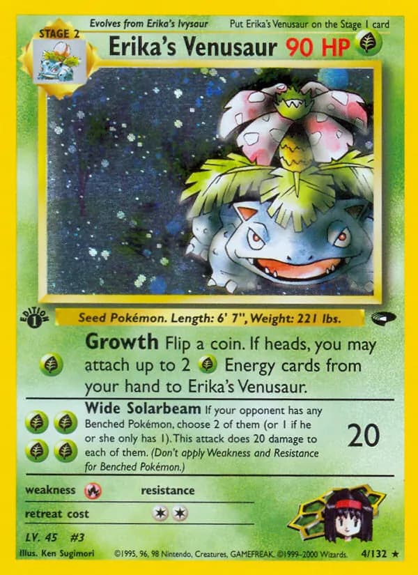 Erika's Venusaur card in English