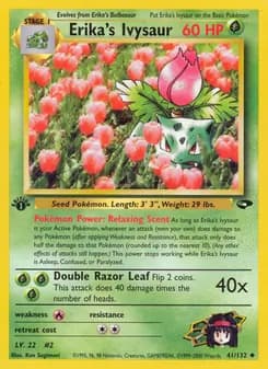 Erika's Ivysaur card in English