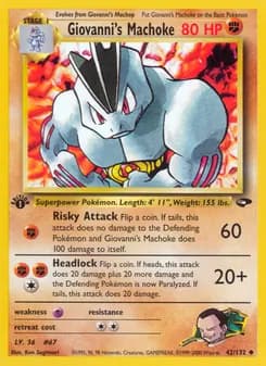 Giovanni's Machoke card in English