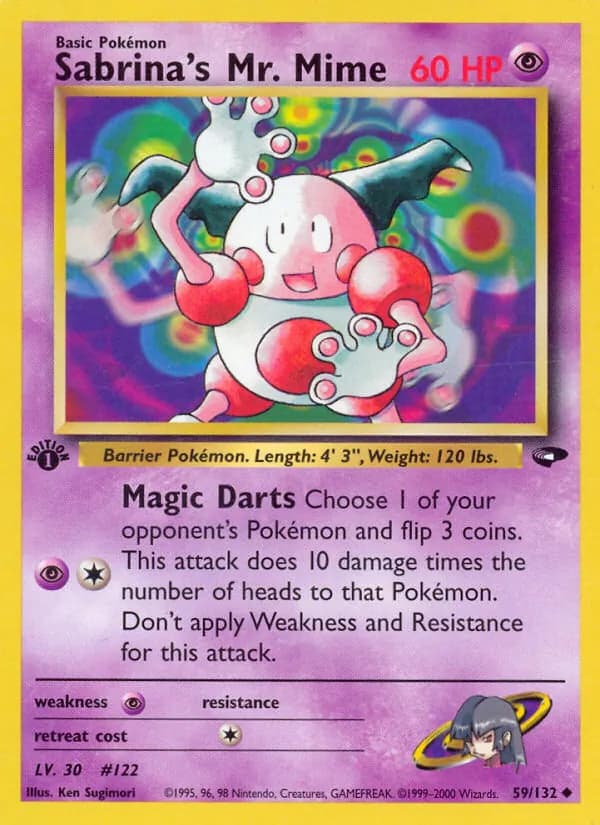 Sabrina's Mr. Mime card in English