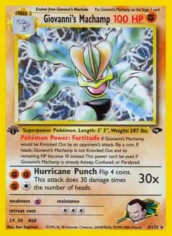 Giovanni's Machamp card in English