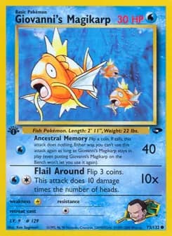 Giovanni's Magikarp card in English