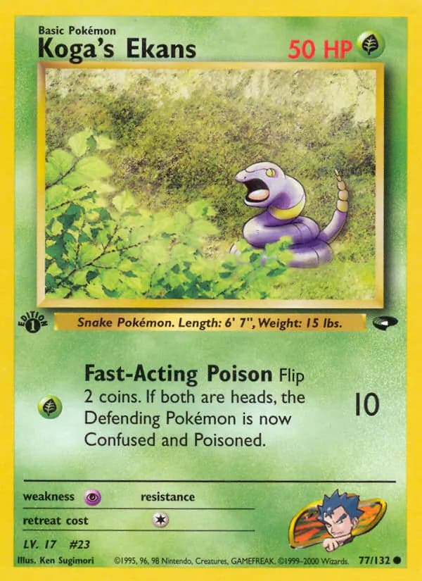 Koga's Ekans card in English